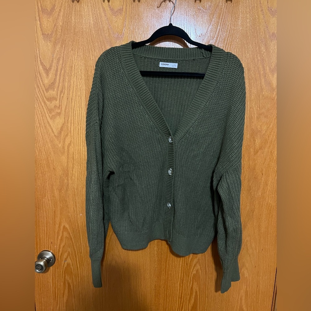 Universal Thread Dark Green Women's Cardigan